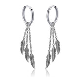 Punk Kpop Long Chain Hoop Earrings Y2k Hip Hop Piercing