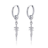 Punk Kpop Long Chain Hoop Earrings Y2k Hip Hop Piercing