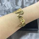 Punk Ladies Bracelet Stainless Steel Personalized Jewelry Men's Big Bracelet