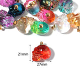 Punk Skull Necklace Pendant Multicolour Skeleton Charms