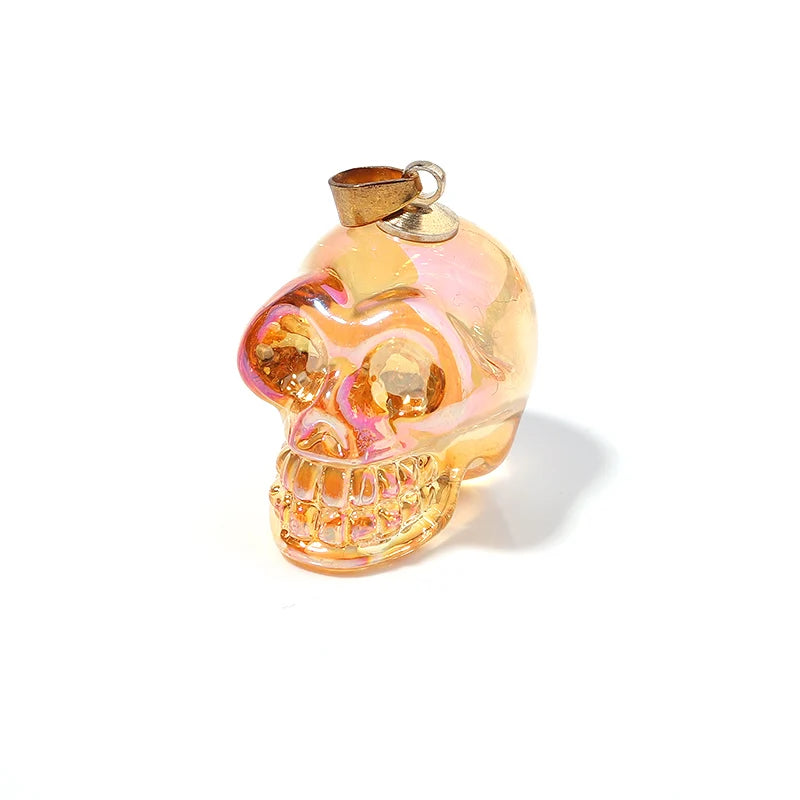 Punk Skull Necklace Pendant Multicolour Skeleton Charms