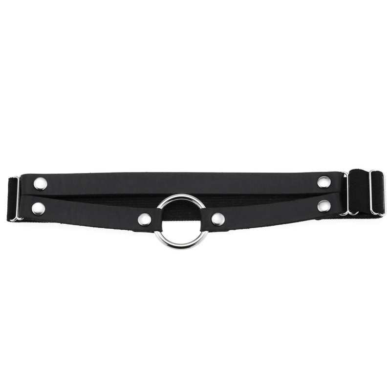 Punk Leather Leg Chain Elastic Rock Leg Harness