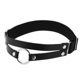 Punk Leather Leg Chain Elastic Rock Leg Harness
