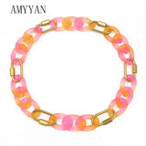 Punk Link Pendant Collar Vintage Statement Necklace Choker