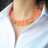 Punk Link Pendant Collar Vintage Statement Necklace Choker