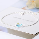 Whale Enamel Bracelet 925 Sterling Silver Jewelry Gift