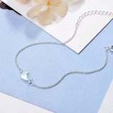 Enamel Punk Lovely Whale Bracelet Metal Chain Fine Jewelry 925 Sterling Silver