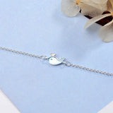 Enamel Punk Lovely Whale Bracelet Metal Chain Fine Jewelry 925 Sterling Silver