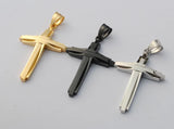 Stainless Steel Jesus Cross Pendant Necklace for Men