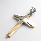 Stainless Steel Jesus Cross Pendant Necklace for Men
