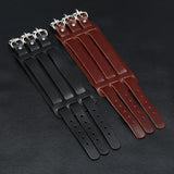 Men's Punk Brown Leather Wrap Bracelet
