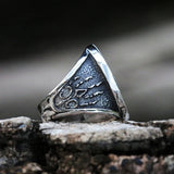 Punk Men Finger Ring Copper Animal Wolf Head Game Hunter Wolf Claw J...