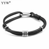 Punk Zodiac Leather Cord Bracelets Unisex Wristband Anniversary Jewelry