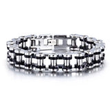 Punk Men's Chain Bracelet Biker Motorcycle Stainless Steel Jewelry