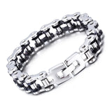 Punk Men's Chain Bracelet Biker Motorcycle Stainless Steel Jewelry
