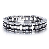 Punk Men's Chain Bracelet Biker Motorcycle Stainless Steel Jewelry