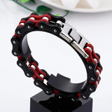 Punk Men's Chain Link Bracelet Stainless Steel Jewelry Gift