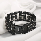 Men's Heavy Chain Bracelets Biker Motorcycle Stainless Steel