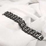 Men's Heavy Chain Bracelets Biker Motorcycle Stainless Steel