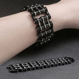 Men's Heavy Chain Bracelets Biker Motorcycle Stainless Steel
