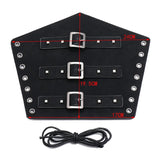 Riveted Wide Leather Bracelet for Men and Women