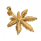 Punk Men's Marijuana Leaf Pendant Necklace 24inch