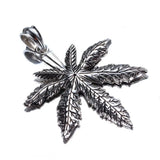 Punk Men's Marijuana Leaf Pendant Necklace 24inch