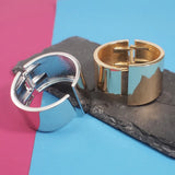 Punk Metal Asymmetry Cuff Bangles Statement Bracelet Women Jewelry
