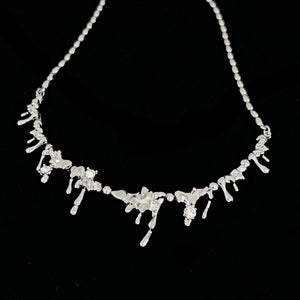 Punk Metal Clavicle Chain Silver Necklace