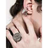 Punk Metal Gear Earrings Hollow Ear Clip Unique Jewelry