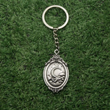Punk Metal Sun Moon Mountain Keychain
