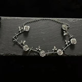 Punk Metal Rose Flower Choker Necklace
