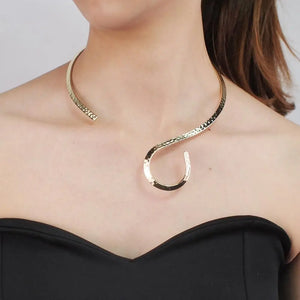 Punk Metal Choker Necklaces for Women