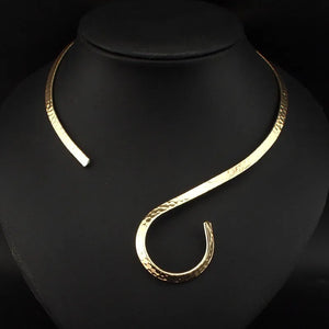 Punk Metal Choker Necklaces for Women