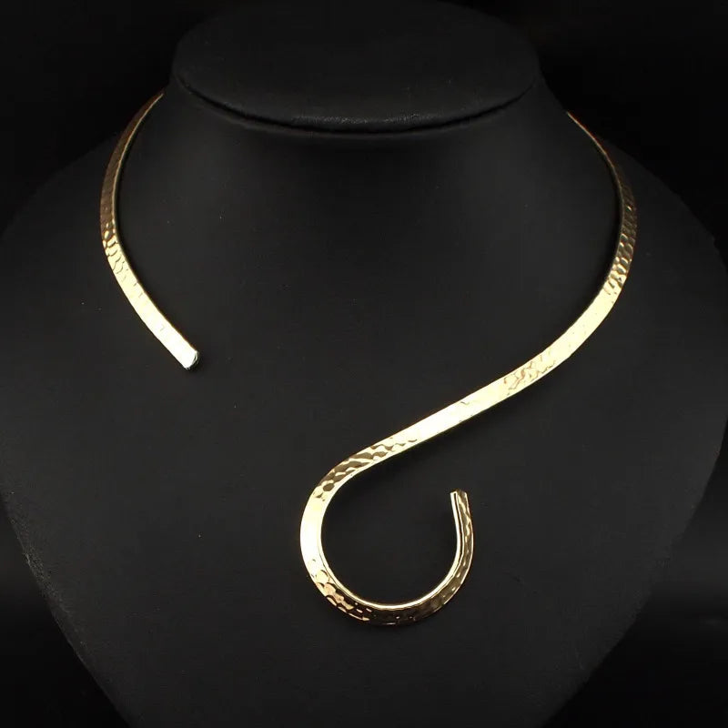 Punk Metal Choker Necklaces for Women