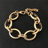 Miami Cuban Snake Chain Bracelet Bangle Heavy Metal Chunky Lock Bracelets