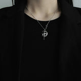 Punk Moon Star Pendant Necklace Sweet Clavicle Chain Necklace