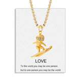 Punk Motorcycle Culture Locomotive Necklace for Women