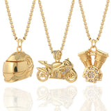 Punk Motorcycle Culture Locomotive Necklace for Women