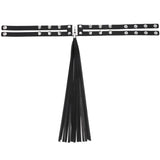 Punk Nail Rivets Tassel Choker Leather Necklace