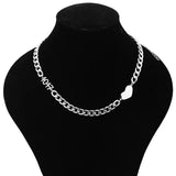 Heart Stainless Steel Punk Necklace Collar Chain Gift Xmas