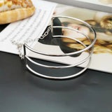 Punk Metal Chunky Choker Necklace Women Statement Alloy Short Necklaces