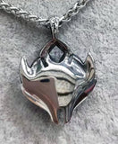 Punk Devil's Eye Pendant Necklace Titanium & Stainless Steel Drop VGN015