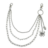 Punk Pants Chain Keychains for Men Women Jean Trouser Biker Chains