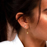 Punk Paperclip Safety Pin Studs 925 Sterling Silver Earrings