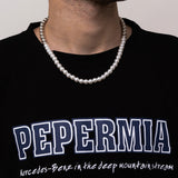 Punk Pearl Beaded Short Choker Necklace Men