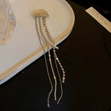 Punk Pendant Pin Chain Brooch Harajuku Street Long Metal Chest Chain Accessories