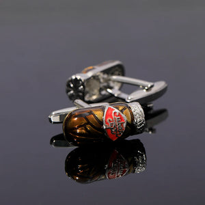Punk Personality 3D Cuban Cigar Cufflinks Hip Hop Men's Cuff Links