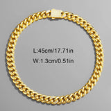 Punk Personality Men's Cuban Chain Necklace