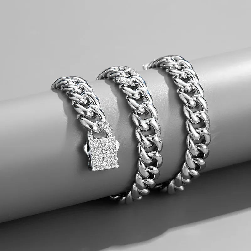 Punk Personality Men's Cuban Chain Necklace